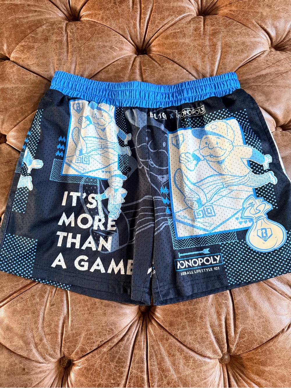 Baseball Lifestyle 101 BL101 x Monopoly Youth Mesh Athletic Shorts YL